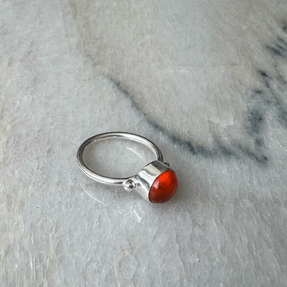 NWOT Sundance Amber Winds Ring, Amber, Sterling Silver - Picture 3 of 5